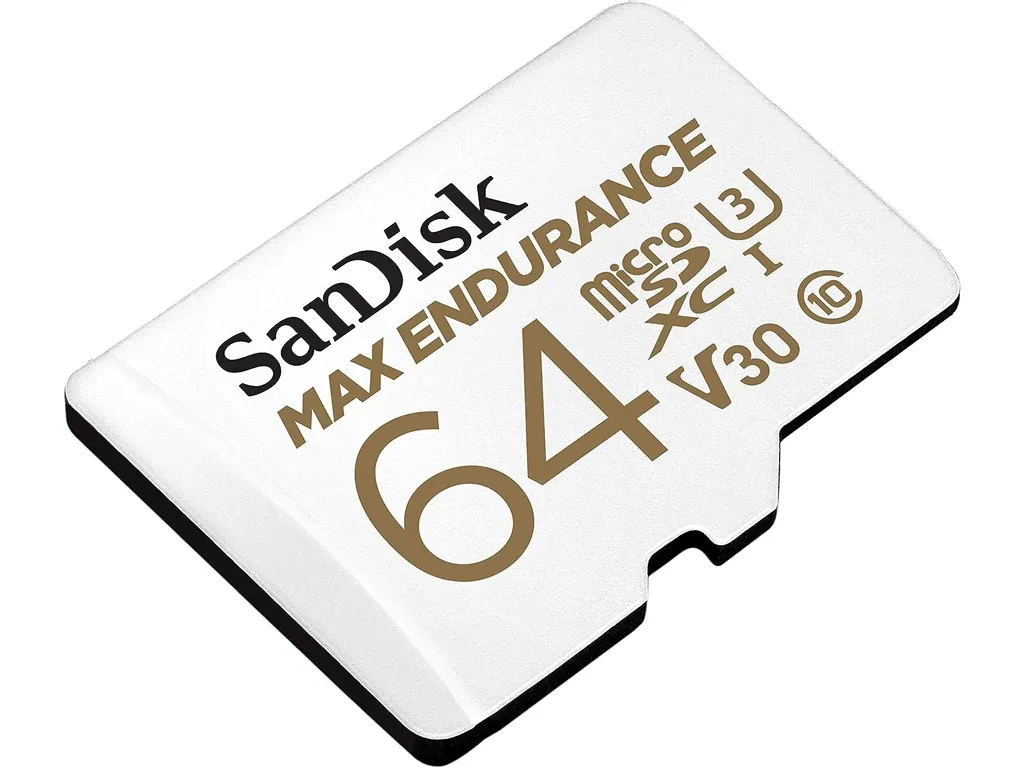 SanDisk MAX ENDURANCE 64GB microSDXC + SD Adapter, 30.000 Hours